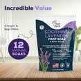 thumbnail image 3 of Foot Cure Soothing Lavender Foot Soak - Pedicure Foot Spa with Epson Salts for Soaking Feet, Athlete's Foot, Callus Softening, Foot odor Scent 16oz, 3 of 10