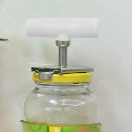

Multifunction Jar Bottle Opener Cap Remover Quick Opening Lid Opener .AdjustableScrew Capper for Home White
