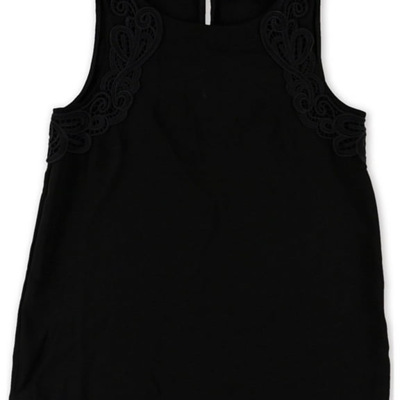 Ralph Lauren Womens Embroidered Pullover Blouse, Black, 8