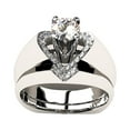 thumbnail image 2 of Xihbxyly Conjunto de 2 Pendientes de Corazón Desmontables con Diamantes Brillantes 2 En 1 para Mujer, Ideales para Compromisos y Bodas., 2 of 2