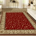thumbnail image 3 of Radici Usa Como Area Rug 1599 Red Italian Bordered 9' 10" x 12' 10" Rectangle, 3 of 3