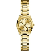 GUESS Women's Gold-Tone Logo Analog Watch U1147L2