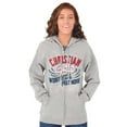 thumbnail image 4 of Christian Gals Worry Less Pray Zip Hoodie Sweatshirt Women Brisco Brands S, 4 of 5