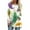 White, variant on KKBOTIVE Mardi Gras Outfit for Women Fashion Carnival V Neck Pullover Long Sleeve Shirts Stylish Spring Clothes ( Rainbow Size: XXL )