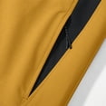 thumbnail image 5 of WTOBBY Men's Colorblock Waterproof Windbreaker Jacket for Outdoor - Hooded with Zip-Up, Multi-Pockets,Ideal for Hiking, Wind Protection, and Stylish Casual Wear,Earthy Yellow S, 5 of 8