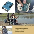 thumbnail image 3 of ARROWHEAD OUTDOOR KKS0326U  Multi-Function 3-in-1 Compact Fishing Chair: Backpack, Stool & Insulated Cooler, Ocean Blue, 3 of 9