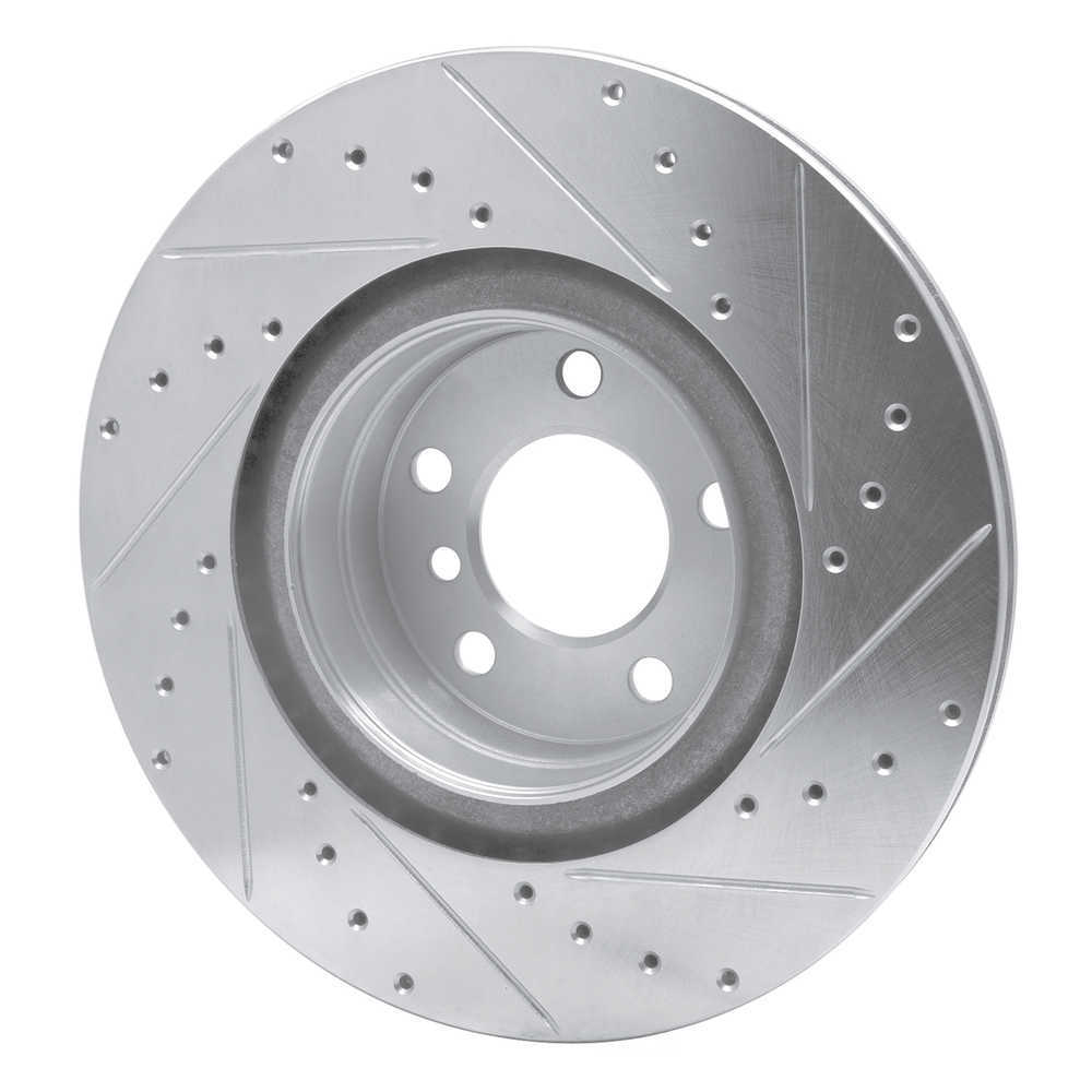 Dynamic Friction Company 631-31113L DFC Brake Rotor - Drilled And Slotted - Silver