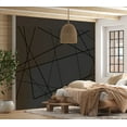 thumbnail image 7 of Tiptophomedecor Abstract Wallpaper Wall Mural - Dark Intersection, 7 of 7