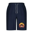 thumbnail image 4 of LADIGASU Men Casual Fashion Print Shorts With Pockets Elastic Waist Beach Pants, 4 of 5