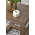 thumbnail image 5 of Signature Design by Ashley Cariton Table d'Appoint Carrée en Brun Grisâtre, 5 of 5