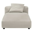 thumbnail image 3 of Solace Modular Upholstered Fabric Armless Chaise Lounge in Salt, 3 of 10