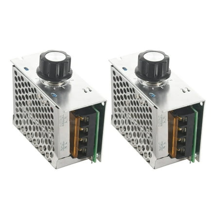 

2X Voltage Regulator Voltage Speed Controller Dimmer + Shell AC 220V 4000W