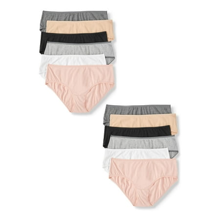 

Secret Treasures Women s Plus Cotton Hipster Panties 12-Pack