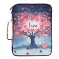 thumbnail image 2 of Haosy Accordion File Organizer Zipper Binder 500 Sheet 6-Tab Expanding File Folder Multi-Pocket 1.2 Inch 3 Ring Love Tree, 2 of 7