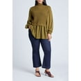 thumbnail image 3 of ELOQUII Women's Plus Size Twofer Sweater With Chiffon, 3 of 3