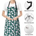 thumbnail image 6 of Lsque Daisies Flowers Waterproof Apron Chef Aprons for Men Heavy Duty Chemical Work Apron Extra Long Grilling Aprons with Adjustable Bib Apron, 6 of 9