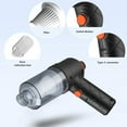 thumbnail image 6 of Hgallory Handheld Vacuum Cordless, Car Vacuum Portable Rechargeable with Brushless Motor & Large Suction, Lightweight Mini Vacuum Cleaner for Home Vihecle, 2 Blowing Head, 1PC, Black, 7.3"x2.2", 6 of 9