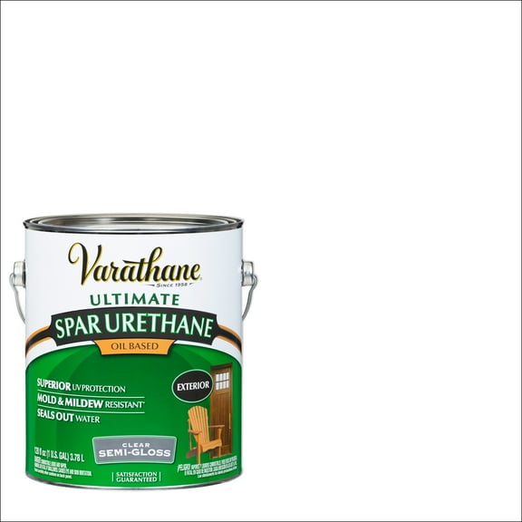 2 Pack, Clear (350 Voc), Varathane Exterior Semi-Gloss Wood Ultimate Spar Urethane Oil-Based- Gallon