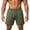 Army Green, variant on Qulqfy Men's Athletic Shorts Mesh 6" Inseam Running Activewear Straight Basketball Shorts with Pockets Army Green L