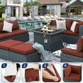 thumbnail image 3 of RADIATA 27 x 27 Outdoor Burgundy Red-A Olefin Backrest Pillow Covers, 8 Count, 3 of 8