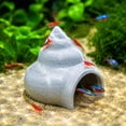 thumbnail image 4 of Aquarium Cave Decoration,Fish Shrimp Cave House for Tank Bottom | Transparent Smooth Safe Shelter For Small Aquatic Creatures | Fish Tank Scene Layout, 4 of 8