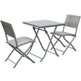 thumbnail image 3 of CorLiving Gallant Sun Bleached Grey Outdoor Folding Bistro Set, 3 of 4