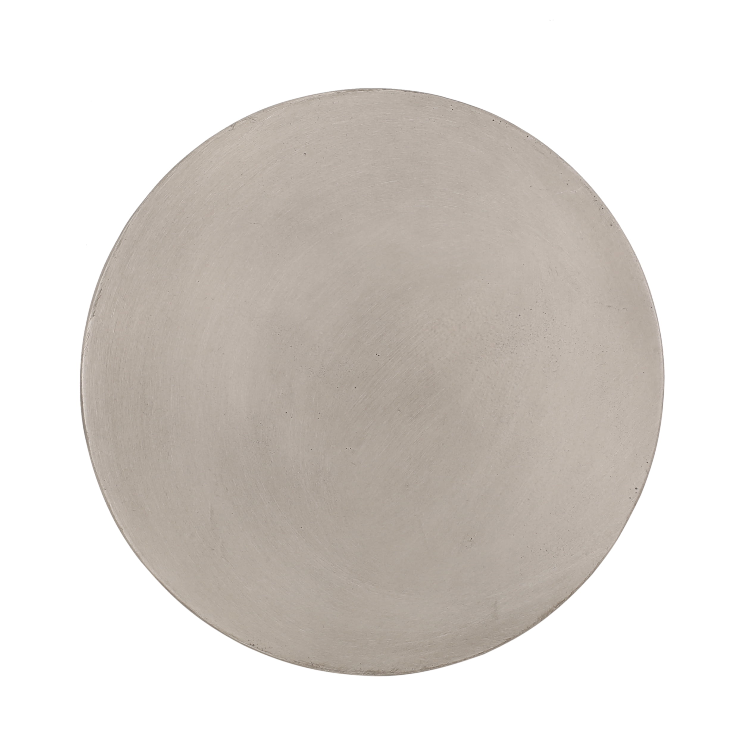 Euroco 16"H Outdoor Concrete Side Table,Round Small End Table,Lightweight Accent Table for Patio,Light Gray