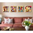 thumbnail image 6 of Colorful Music Graffiti Abstract Canvas Wall Art Modern Home Decor for Bedroom Living Room Contemporary Music Painting Poster Prints Stretched and Framed Ready to Hang 12" x 12" x 4", 6 of 6