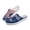 Blue Butterfly Stars Stripes Usa Flag, variant on Retro American Flag Shoes Women Slippers Indoor Lightweight House Shoes Mesh Breathable Walking Sneaker Slip On Loafers for 4th of July Independence Day Footwear Patriotic