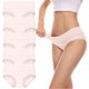 thumbnail image 1 of Gibobby Braguitas Slim Fit 5 Piezas Calzoncillos Patchwork Color Ropa interior Bragas Bikini Sólido Calzoncillos para mujer Bragas Íntimos（Rosa， 4XL), 1 of 5