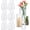 24 Pack (4,6,8,10 Inch ), variant on 24 Pack Thick Glcylinder Vases 4 6 9 12 Inch Tallr Flower Vase Hurricane Floating Candle Holder For Table Centerpiece Wedding Home Decor