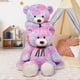 thumbnail image 5 of Oso de peluche Tezituor, 132 cm, arcoíris gigante, color morado, 5 of 7