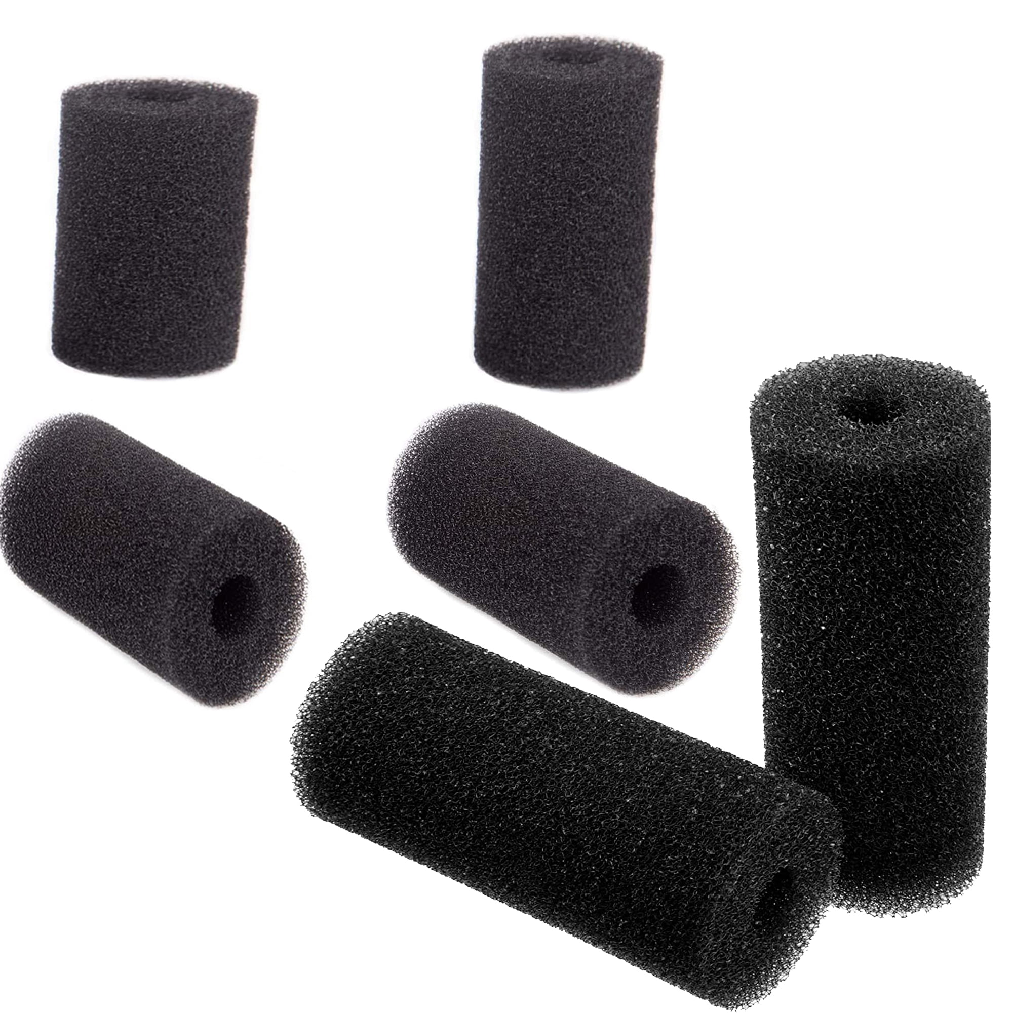 Qzbhct 3 Size 12 Pack Pre Filter Sponge Aquarium Intake High-Porosity Foam Roll Fish Tank Shrimp Beta Baby Fish Replacement Foam Cover Filtration Freshwater Saltwater 5-20 Gallons