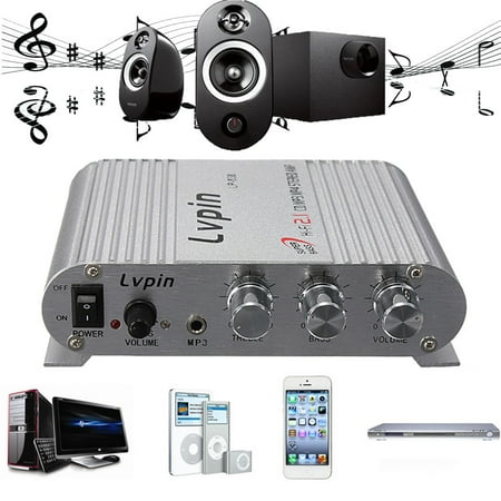 12V 200W Super Bass Mini Hi-Fi Stereo Amplifier Booster Radio MP3 for Car