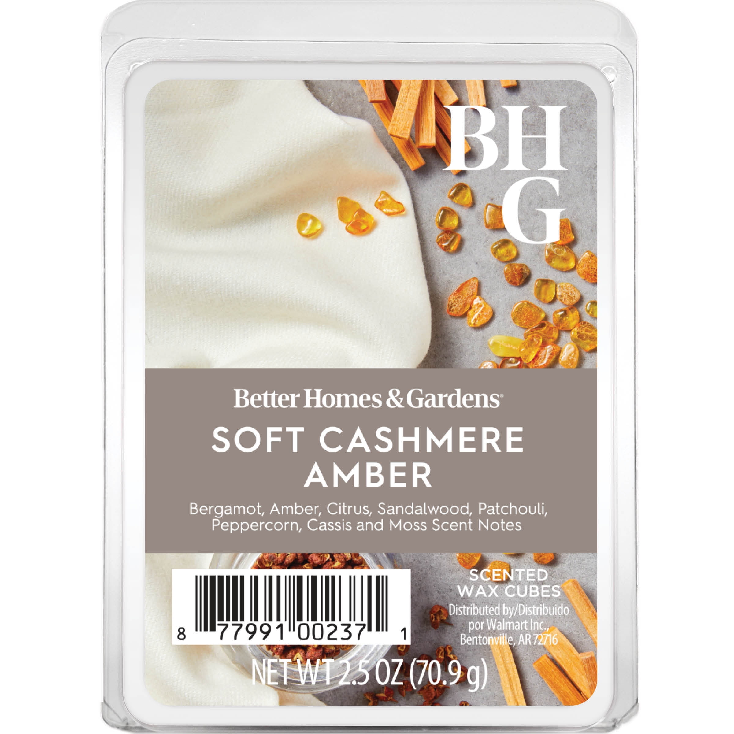 (10 pack) Soft Cashmere Amber Scented Wax Melts, Better Homes & Gardens, 2.5 oz (1-Pack)