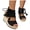 Black, variant on Women's Peep Toe Wedge Sandals Vintage Suede High Top Platform Sandal Tassel Lace Up Summer Heels Dress Shoes Black Size 9.5