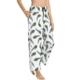 thumbnail image 2 of Xecao Colorful Grass Women's Straight Lounge Pajama Pants: The Epitome of Relaxed Sleepwear, 2 of 9
