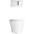 thumbnail image 4 of Kohler K-6303-0 Veil Elongated Dual Flush Wall Hung Toilet , White, 4 of 5