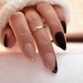 thumbnail image 2 of Mgmxbsth 24PCS Enumerated Medium Pressed Nails,Fake Nails, French Tip False Nails, Stick On Nails, Daily Tip Acrylic Full Coverage Gel Adhesive Nail, 2 of 5
