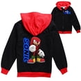 thumbnail image 4 of Abrigo de Sonics con figura de juego, cárdigan con bloques de colores y cremallera, sudadera de manga larga, estilo primaveral y otoño, ropa holgada y cálida, moda informal, 4 of 5