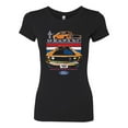 thumbnail image 2 of Wild Bobby Mustang Powered by Ford Performance Cars and Trucks Women Slim Fit Junior Tee, Black, Small, 2 of 6