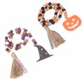 thumbnail image 3 of Wood Bead Garland, Sturdy Durable Wide Application Halloween Wood Beads Classic Colors Unique Design  For Wall For Tree For Window, 3 of 8