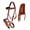 Tan/Beaded, variant on Horse Western Padded Leather Beaded Bitless Sidepull Bridle 77RT23BR-F