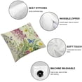 thumbnail image 6 of nygtbtfer Spring Floral Throw Pillow  Set of 2Garden Flower Butterfly Decorative Pillows Case Polyester Linen Cushion Covers for Couch Sofa Garden Patio Decor 20x20in, 6 of 7