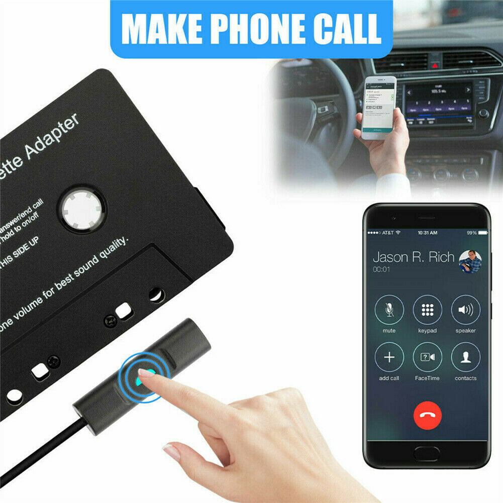 Car Audio Bluetooth 5.0 Stereo Cassette Tape Adapter To Aux for Android  Samsung