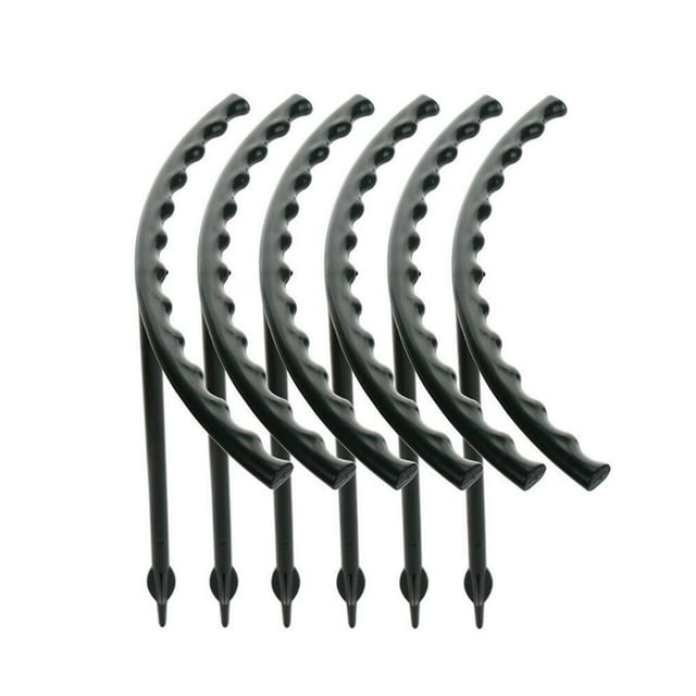 DOLITY Phalaenopsis Flower Pots Plastic Vine Frame Holder Stand Patio Climbing Trellis T-type 6pcs