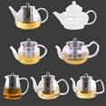 thumbnail image 2 of Tetera de vidrio resistente al calor de borosilicato de alta calidad, revestimiento de vidrio, tetera de vidrio a prueba de explosiones, colador de acero inoxidable 304, juego de té, 2 of 6