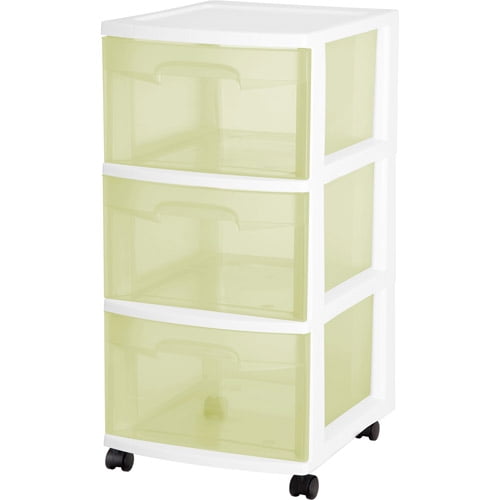 Sterilite 3-Drawer Medium Cart, Set of 2