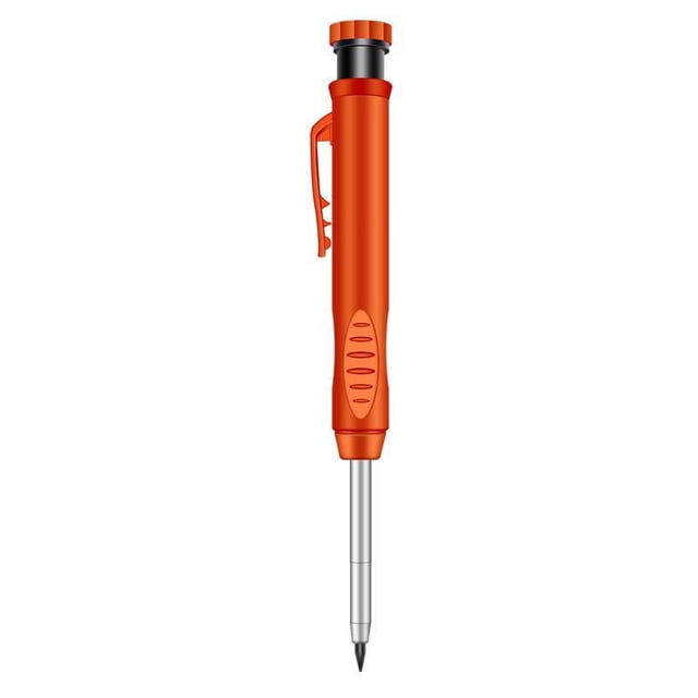 Lápiz para carpintería con orificios profundos, marcador profesional para carpintería, marcador ajustable, recambio de grafito