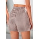 thumbnail image 2 of Shorts PRETTYGARDEN 2025 Verano Algodón a Cuadros Pequeños, 2 of 9
